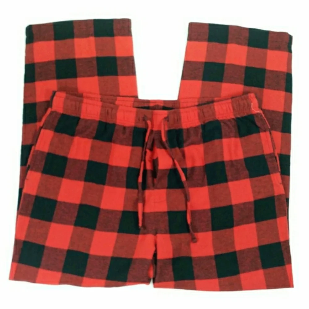 Sonoma Red Black Buffalo Check Pull-On Flannel Sleep Lounge Pants Mens XL NWOT